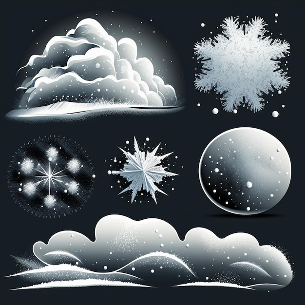 Cartoon Sneeuw vector illustratie