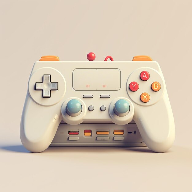 Cartoon spelconsole 3d