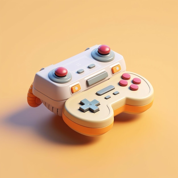 Cartoon spelconsole 3d