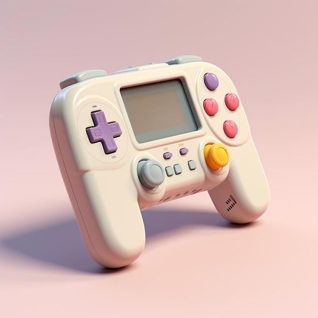 Cartoon spelconsole 3d