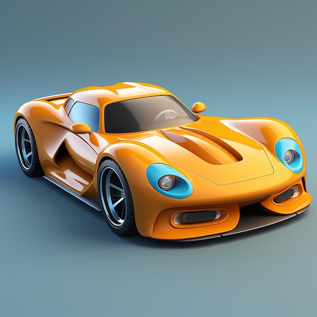 Cartoon Sports Car 3d