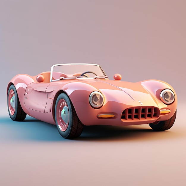 Cartoon Sports Car 3d