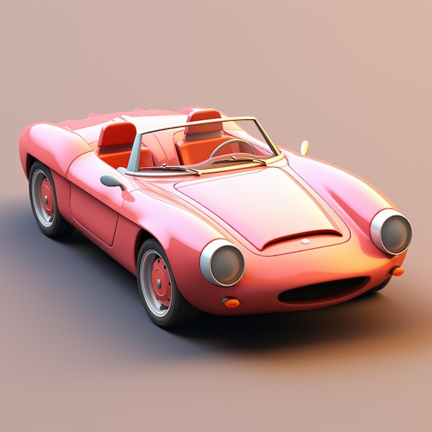 Cartoon Sports Car 3d