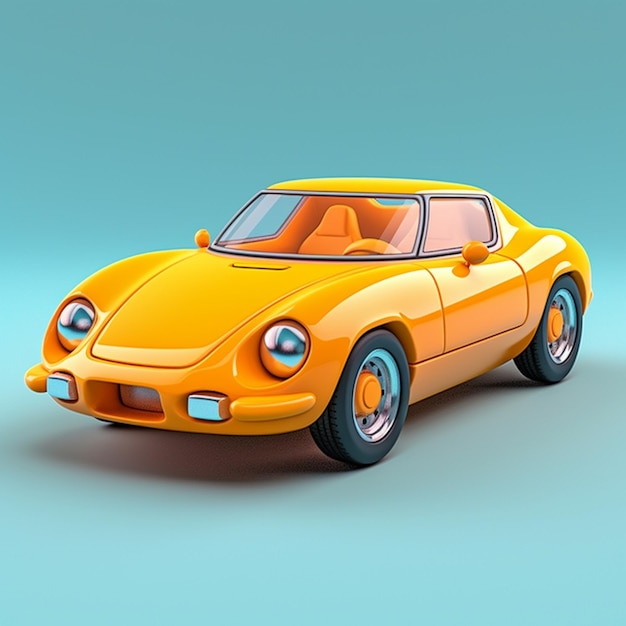 Cartoon Sports Car 3d