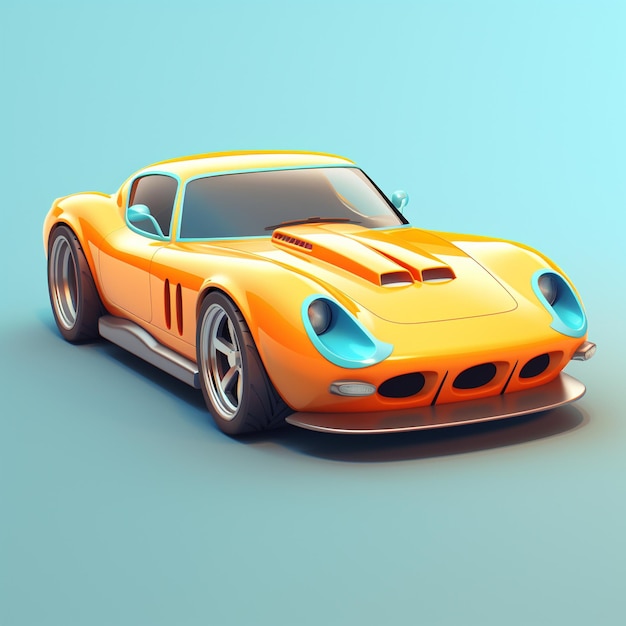 Cartoon Sports Car 3d