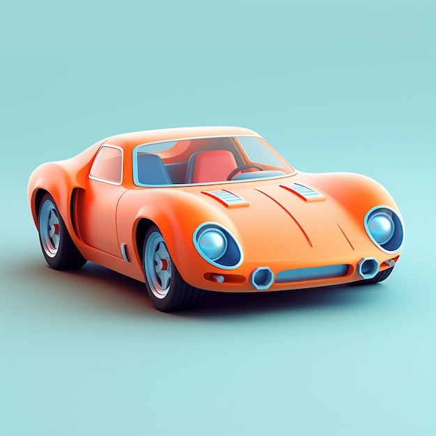 Cartoon Sports Car 3d