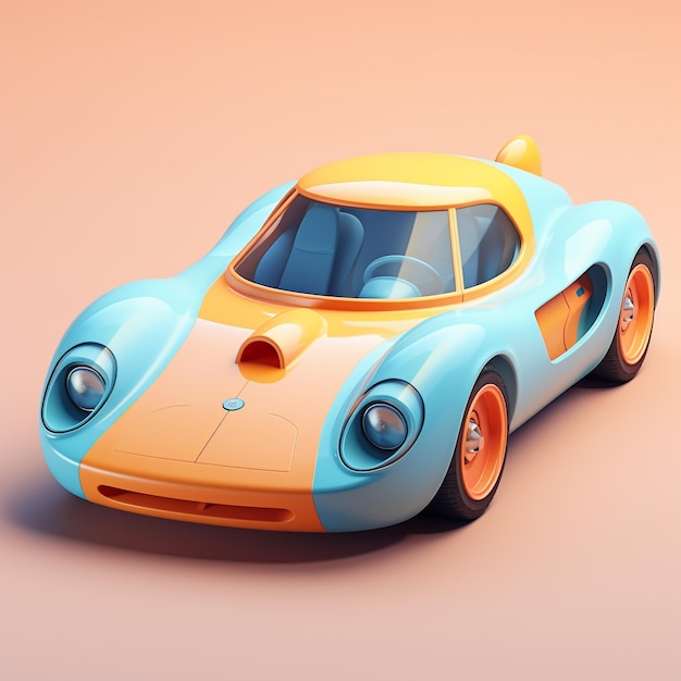 Cartoon Sports Car 3d