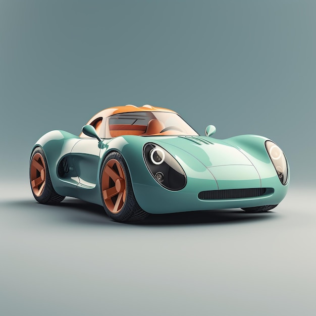 Cartoon Sports Car 3d