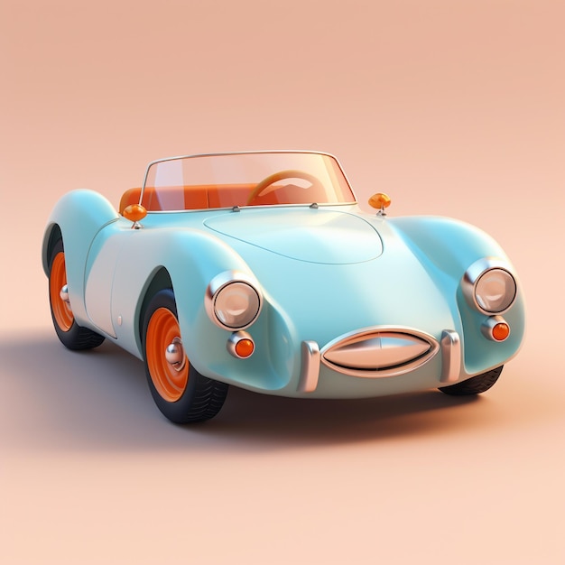 Cartoon Sports Car 3d