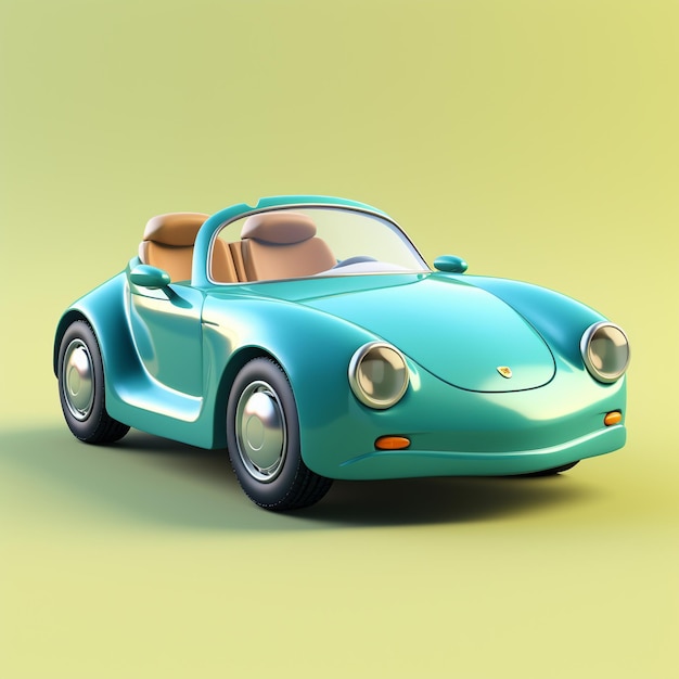 Cartoon Sports Car 3d