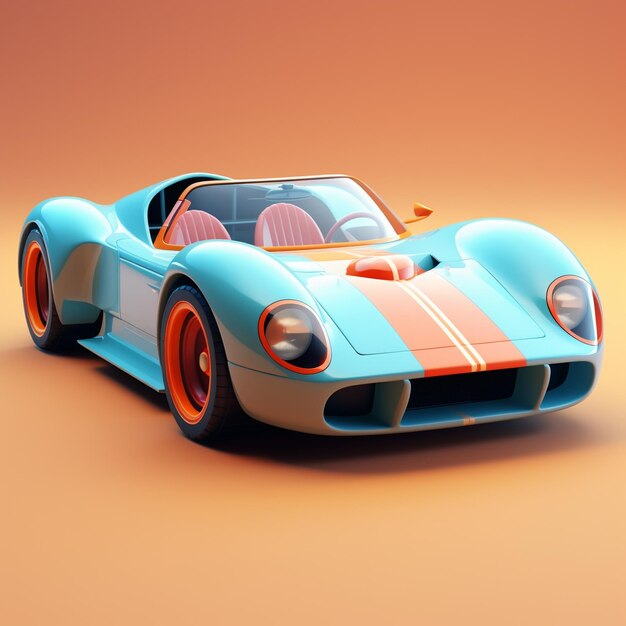 Cartoon Sports Car 3d