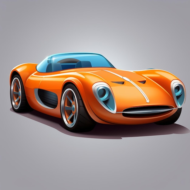 Cartoon Sports Car 3d