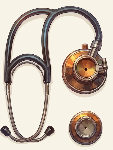 Cartoon Stethoscope Medicines means for medicine High quality photo Created Ai