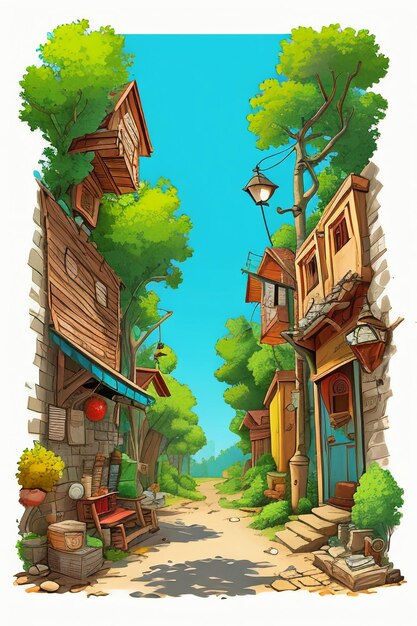 Cartoon style model exquisite painting wallpaper hd background prop illustration design element