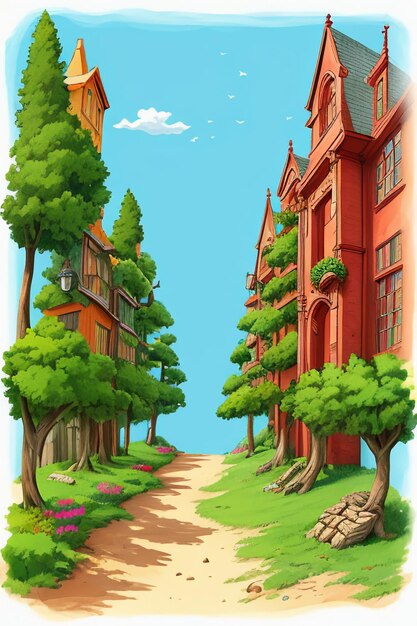 Cartoon style model exquisite painting wallpaper HD background prop illustration design element