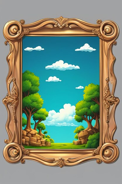 Cartoon style model exquisite painting wallpaper hd background prop illustration design element