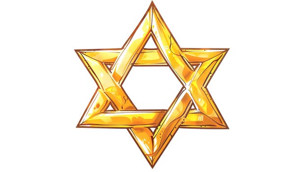 cartoon style star of david