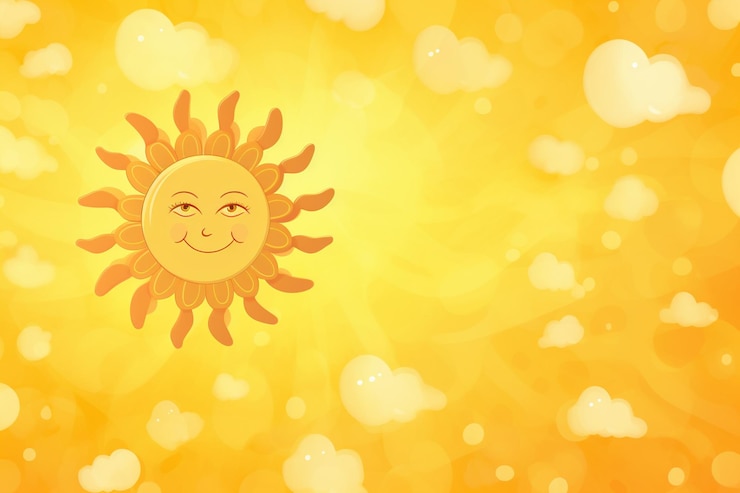 Фотография фон и пространство для копирования cartoon sun images