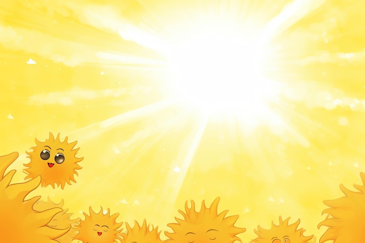 Фотография фон и пространство для копирования cartoon sun images