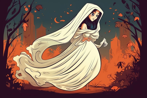 Cartoon of the terrifying bride