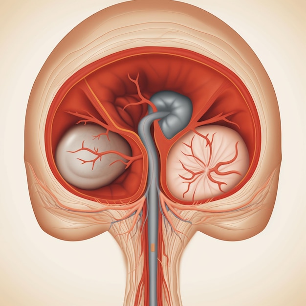 Cartoon thalamus with sensory pathways