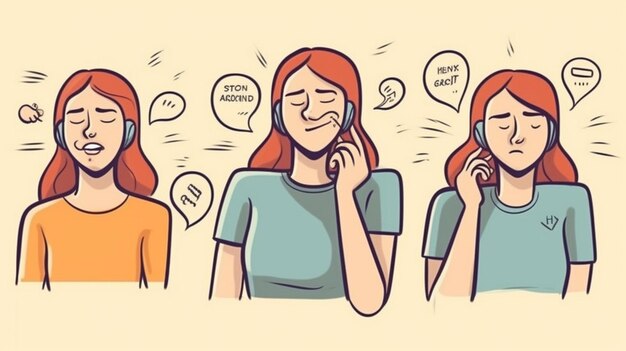 A cartoon of three women talking on their phones with the words'don't want to be left '