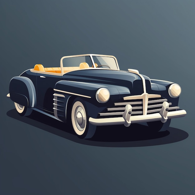 Cartoon vintage car 3D