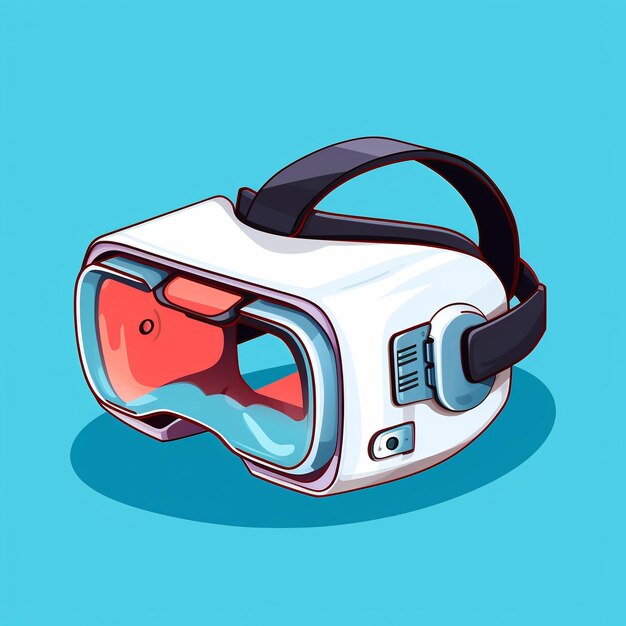 Cartoon Virtual Reality Headset 3d