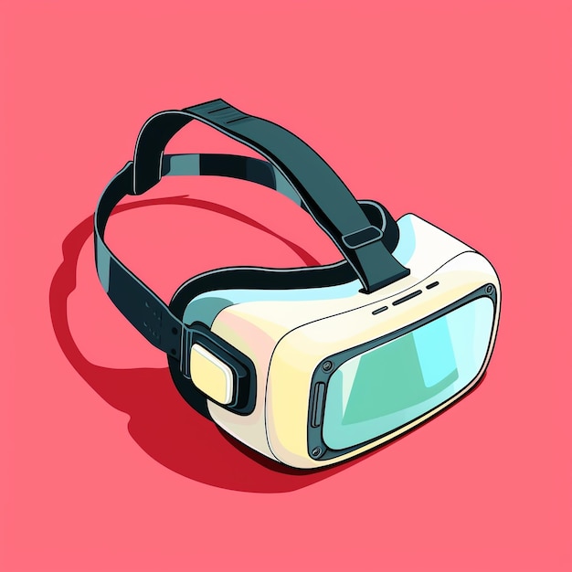 Cartoon Virtual Reality Headset 3d