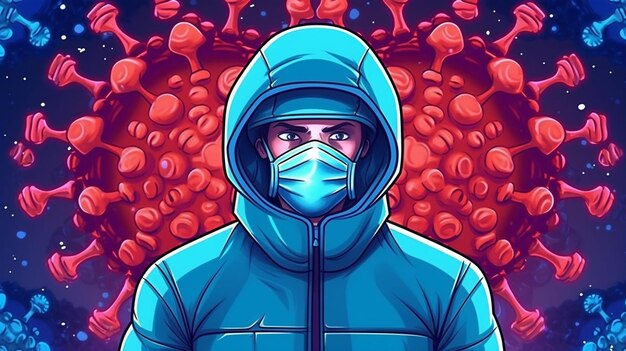 Photo cartoon virus