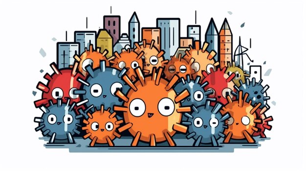 Foto cartoon-virus