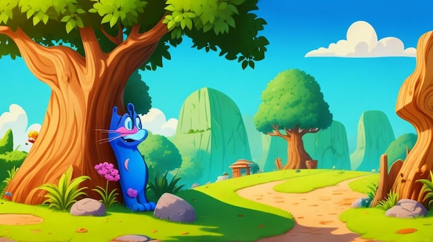 Cartoon Wonderland Exploring the Vibrant Backgrounds of Animation