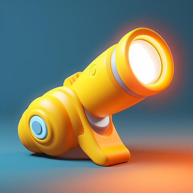 Cartoon zaklamp 3D