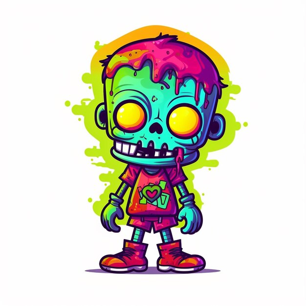 Photo cartoon zombie