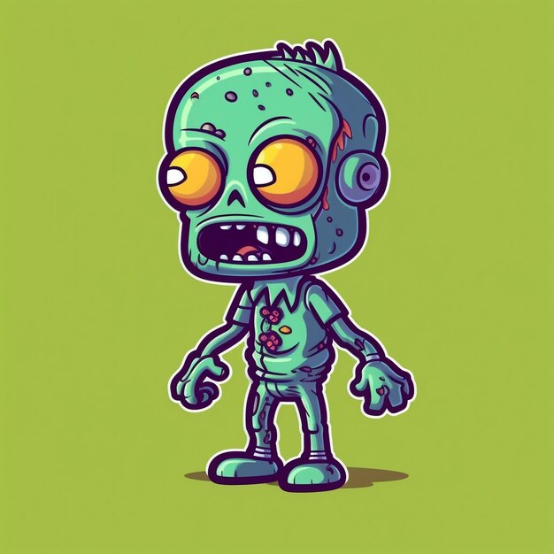 Premium AI Image | Cartoon zombie