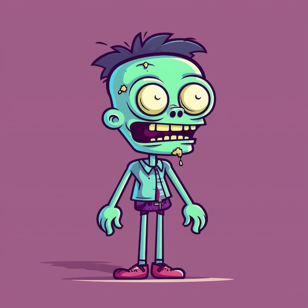 Premium AI Image | Cartoon zombie