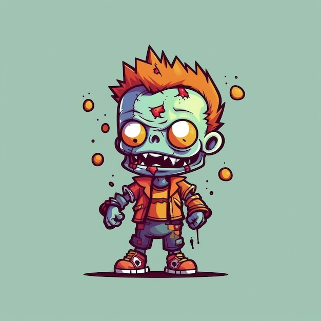 Premium AI Image | Cartoon zombie