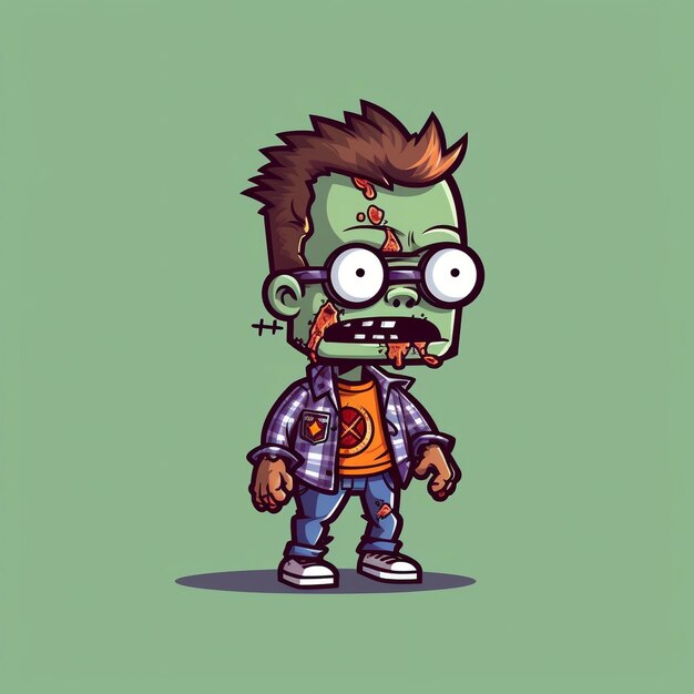 Premium AI Image | Cartoon zombie