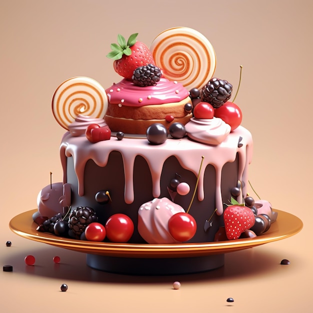 Cartoondessert 3D