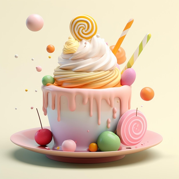 Cartoondessert 3D