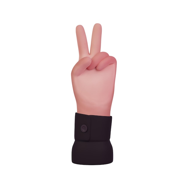 CARTOONY HAND GESTURES 3D RENDERS