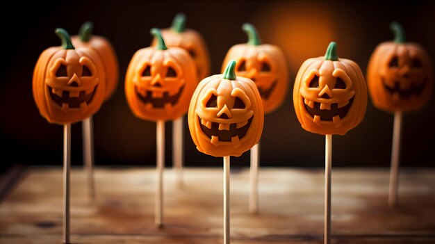 Photo carved jack o lantern sweets pumpkins and treats