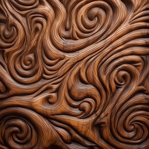 Photo carved wood texture