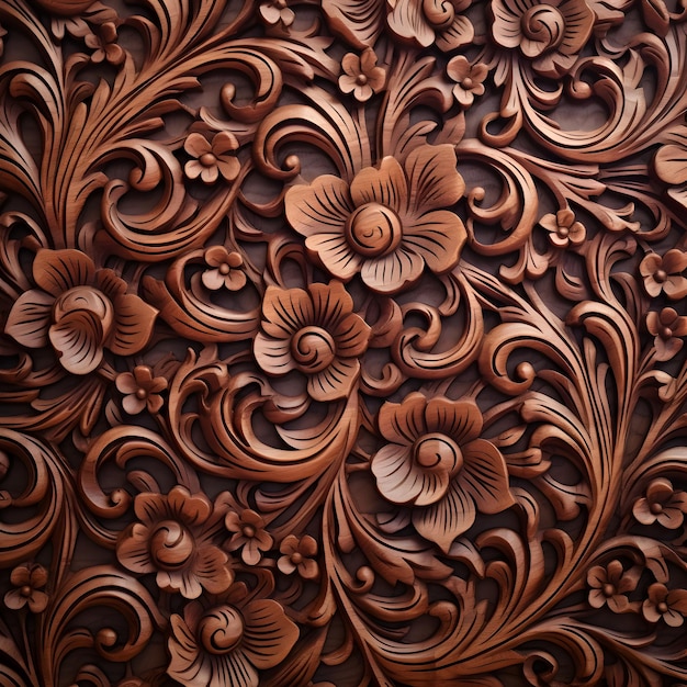 Photo carved wood texture