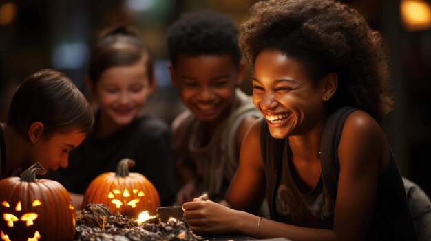 carving joy a family's delightful halloween preparation