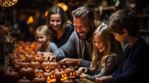 carving joy a family's delightful halloween preparation