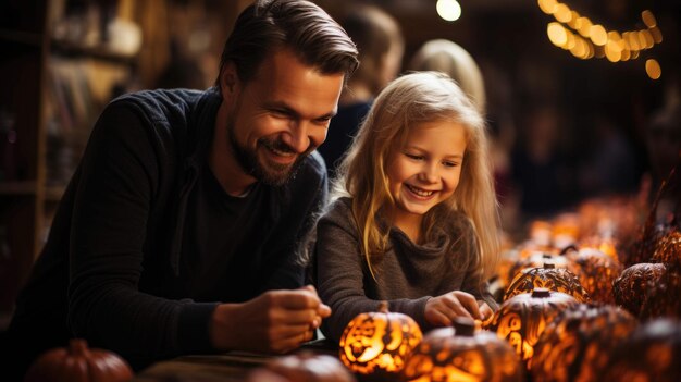 carving joy a family's delightful halloween preparation