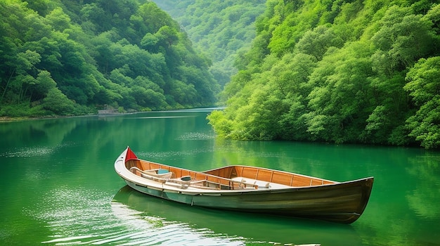 Cascade boat clean china natural rural