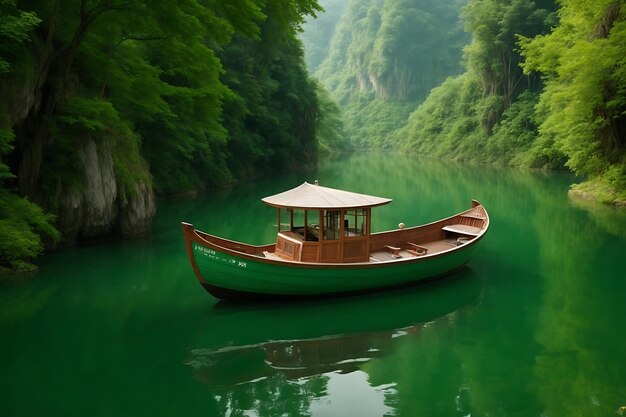 Cascade boat clean china natural rural