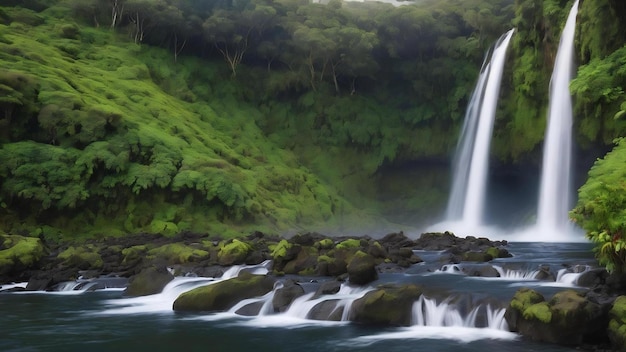 Cascade du bassin des aigrettes ile de la réunion (카스케이드 드 바신 데스 아이그레트 이일 드 라 리<unk>)